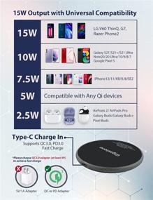 img 3 attached to Gigastone Wireless Compatible Smartphones Qi Enabled