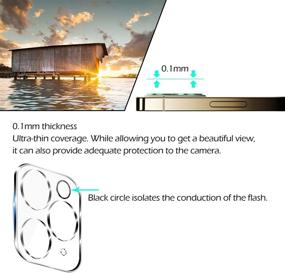 img 1 attached to IPhone 11 Pro Max HD Clear Tempered Glass Screen Protector Camera Lens Protectors By YEYEBF