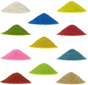 img 1 attached to NW Wholesaler 2 lbs Bright Fine Floral Sand for Vases, Planters, Pots, and More - 13 Color Options incl. Blue Hawaii