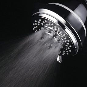img 1 attached to AquaCare By HotelSpa: Large 4 Inch Chrome Face Filtered Shower Head with 6 Settings & 3 Stage Filter Cartridge - Elevate Your Shower Experience with Spa Luxury and Enhanced Water Quality!