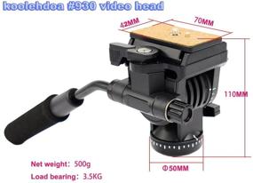 img 3 attached to 🎥 Koolehaoda YT-930 Fluid Video Head Tripod Head and Handle - Professional Grade