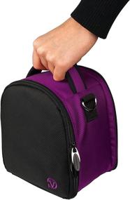 img 3 attached to 📷 VanGoddy Plum Purple Carrying Case Bag for Panasonic LUMIX Cameras