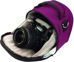 img 1 attached to 📷 VanGoddy Plum Purple Carrying Case Bag for Panasonic LUMIX Cameras