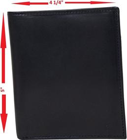 img 1 attached to 🧶 Leather Bifold Wallet for Hipsters with Enhanced Blocking Technology