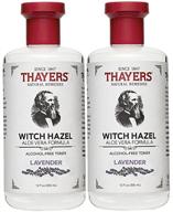 🌿 organic lavender thayers alcohol-free witch hazel toner, 12 oz (pack of 2) with aloe vera formula logo