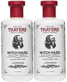 img 1 attached to 🌿 Organic Lavender Thayers Alcohol-Free Witch Hazel Toner, 12 oz (Pack of 2) with Aloe Vera Formula