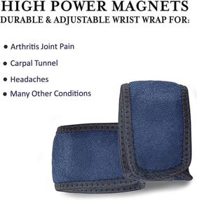 img 2 attached to 🧲 MAGNETJEWELRYSTORE Adjustable Wrist Wrap for Pain Relief with Magnetic Therapy