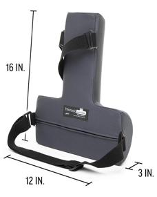 img 2 attached to Enhanced Ergonomic Back Support Cushion with OPTP Thoracic Lumbar Design - Alleviates Upper/Lower Back Pain, Promotes Good Sitting Posture - Ideal for Desk Chairs, Car Seats, and Airplanes