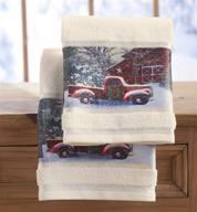 lakeside collection christmas towels decorative logo