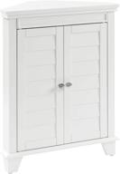 🏺 элегантно и функционально: угловой шкаф crosley furniture lydia в белом цвете логотип