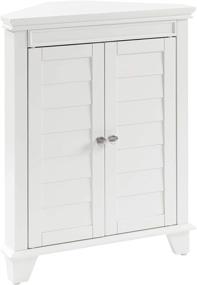 img 4 attached to 🏺 Chic and Functional: Crosley Furniture Lydia Corner Cabinet in White