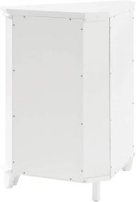img 1 attached to 🏺 Chic and Functional: Crosley Furniture Lydia Corner Cabinet in White