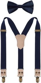 img 3 attached to WDSKY Children's Y-Back Suspenders and Bow Tie Set for Weddings - Enhanced SEO