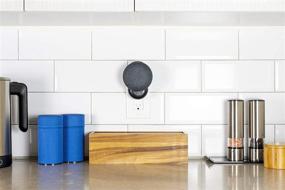 img 2 attached to Улучшите свой Google Home Mini с настенным кронштейном - удобным и стильным аксессуаром (черный)