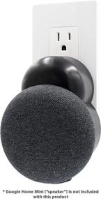 img 4 attached to Улучшите свой Google Home Mini с настенным кронштейном - удобным и стильным аксессуаром (черный)