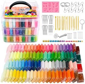 img 4 attached to 🎨 ESANDA Polymer Clay Kit: 88 Colors DIY Modeling Clay with Sculpting Tools and Accessories - Kids Oven Bake Clay for Creative Projects