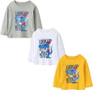 👕 bibnice shirts: stylish dinosaur-themed boys' clothing for toddlers logo