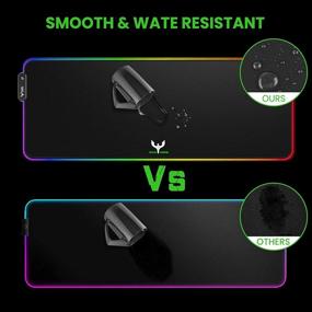 img 1 attached to Blade Hawks RGB Gaming Mouse Pad: Extra Large Extended Soft LED Mouse Pad for Ultimate Precision and Performance