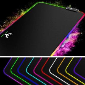 img 3 attached to Blade Hawks RGB Gaming Mouse Pad: Extra Large Extended Soft LED Mouse Pad for Ultimate Precision and Performance