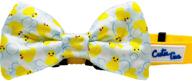 🐶 cutie ties dog bow tie rubber ducks | deluxe quality 4" | easy slip over collar elastic bands | perfect for dogs of most sizes | custom designs logo