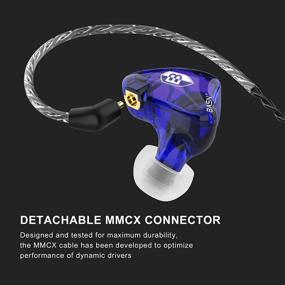 img 2 attached to BASN Bsinger PRO In-Ear Monitors Hybrid Dynamic Dual Drivers Two Detachable MMCX Cables Musicians In-Ear Earbuds Headphones (Blue)