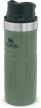 🌱 stanley classic trigger action travel mug: 0.47l hammertone green flask - perfect size and design for on-the-go logo