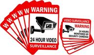 📹 enhanced security camera recording - double sided trespassing warning sticker for surveillance logo