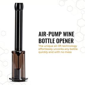 img 2 attached to 🍷 Cork Genius Wine Opener Set (4-Piece): Premium Stainless Steel Accessories for Effortless Wine Opening and Preservation