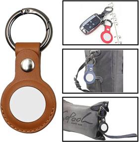img 1 attached to Secure Your Valuables with Anti Lost AirTag: XINZOKYC Protective Keychain Protector