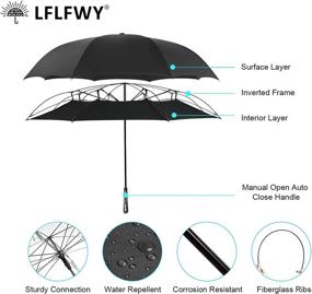 img 1 attached to 🌂 LFLFWY Eco-Friendly Windproof Inverted Umbrella