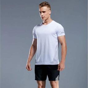 img 1 attached to 👕 Breathable Quick Drying Men's Sportswear: Holure Short Sleeved Active Clothing