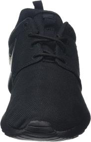 img 3 attached to 👟 Nike Roshe Athletic Shoes for Girls in Black with Metallic Silver Accents