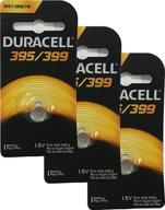 🔋 duracell 395/399 серебрянная кнопочная батарейка, 1.5v, пачка из 3 штук логотип