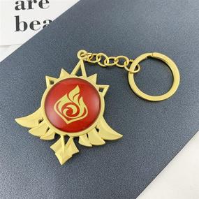 img 2 attached to Genshin Impact Figure Keychain Men's Accessories - Vision-themed