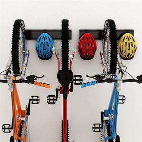 img 3 attached to Dirza 6-Bike Storage Rack: Wall-Mounted Garage Bike Hanger with Adjustable Hooks – Hold Up 🚲 to 500lbs – Ideal for Home Indoor Bicycle Storage (Includes 6 Bike Hooks + 6 Accessory Hooks)