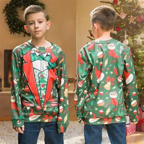 img 3 attached to 👕 BFUSTYLE Christmas Sweatshirt Fleece Pullover for Boys' Fashion Hoodies & Sweatshirts