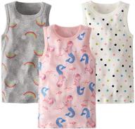 👕 benetia toddler cotton tank tops - pack of 3, girls' undershirts logo