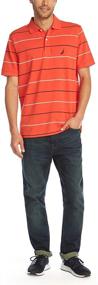 img 3 attached to Nautica Classic Sleeve Cotton Stripe Men's Clothing and Shirts