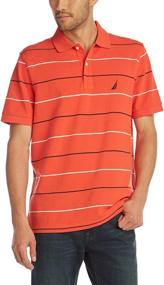 img 4 attached to Nautica Classic Sleeve Cotton Stripe Men's Clothing and Shirts