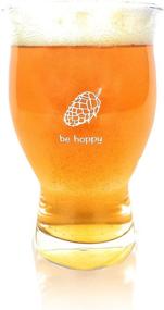 img 4 attached to 🍺 Optimal Pint - Flavorsome Beer Glass Enhancing Taste with Advanced Nucleated Hop Leaf - Over 100 Nucleation Points