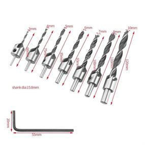 img 2 attached to 🔨 NUZAMAS Woodworking Countersink Pre-Drill Counterbore