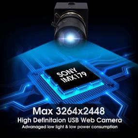 img 1 attached to SVPRO USB Webcam: 5-50mm Zoom Lens, 8MP High-Resolution with Sony IMX179 Sensor – Perfect for Windows, MAC, Linux, Android