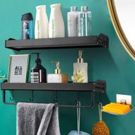 🚿 convenient and stylish 3-pack shower caddy corner with soap dish holder - organization made easy with wall mounted bathroom shelf logo