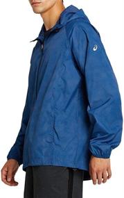 img 2 attached to 🧥 Bold and Practical ASICS Men's Packable Jacket with Eye-Catching Print - Ideal for Men's Clothing