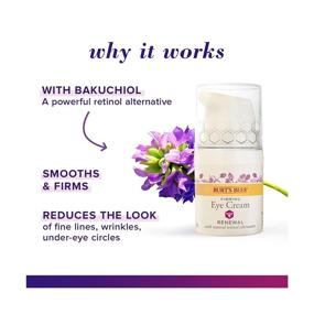 img 2 attached to 🌼 Burt's Bees Retinol Alternative Eye Cream: Anti-Aging Moisturizer + Renewal Firming Face Care (0.5oz)