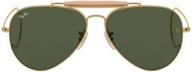 🕶️ explore with style: ray ban outdoorsman aviator sunglasses 58 logo