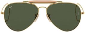 img 4 attached to 🕶️ Исследуйте с стилем: Солнцезащитные очки Ray Ban Outdoorsman Aviator 58