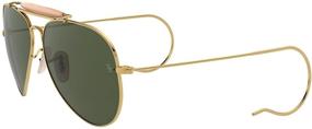 img 2 attached to 🕶️ Исследуйте с стилем: Солнцезащитные очки Ray Ban Outdoorsman Aviator 58