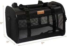 img 2 attached to 🐾 Akinerri Pet Carriers - Approved, Collapsible, Soft-Sided Travel Carrier for Dogs and Cats, Cat Carrier for Small-Medium Cats