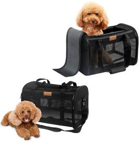img 1 attached to 🐾 Akinerri Pet Carriers - Approved, Collapsible, Soft-Sided Travel Carrier for Dogs and Cats, Cat Carrier for Small-Medium Cats